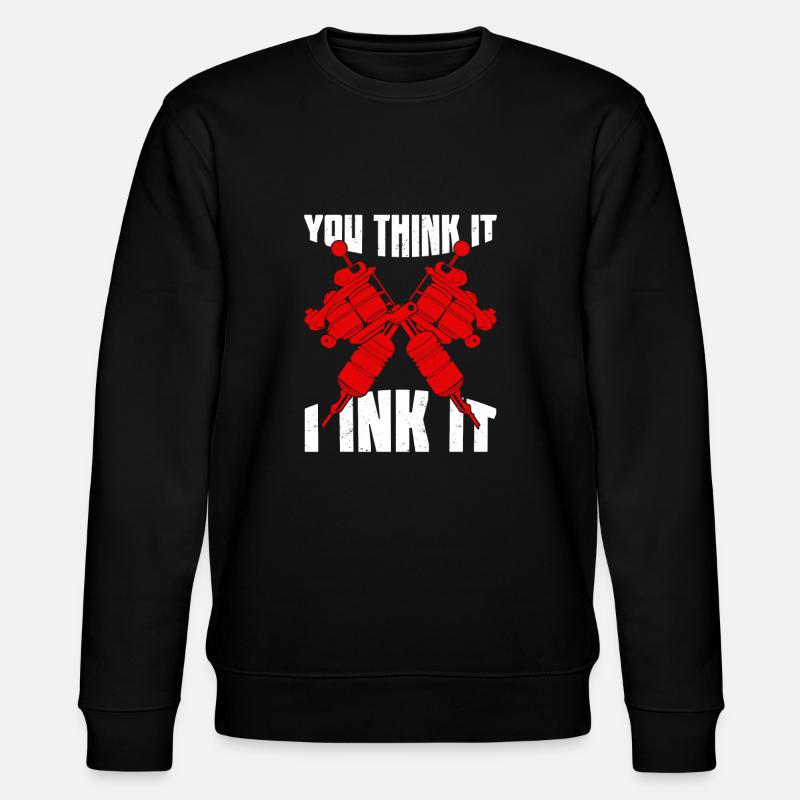Tätowierstudio Tätowierer Geschenk - Stanley/Stella Unisex Bio-Sweatshirt CHANGER  - Schwarz