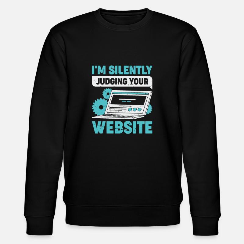 Webdesigner drôle cadeau - Sweat bio CHANGER Stanley/Stella Unisexe - noir