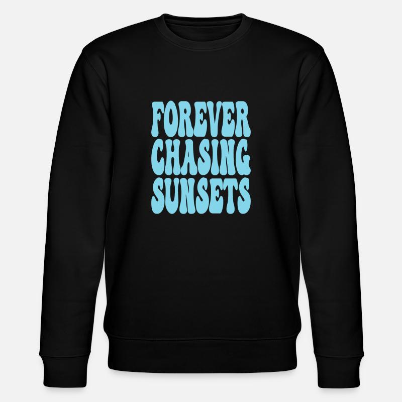 FOREVER CHASING SUNSETS - Stanley/Stella Unisex Bio-Sweatshirt CHANGER  - Schwarz