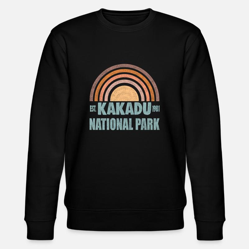 KAKADU NATIONAL PARK AUSTRALIA - Stanley/Stella Unisex Bio-Sweatshirt CHANGER  - Schwarz
