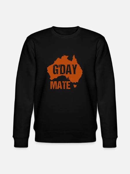 G'DAY MATE - Stanley/Stella CHANGER Unisex Organic Sweatshirt - black