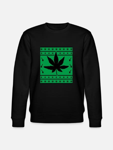Ganja marichuana Rasta reggae folk - Stanley/Stella CHANGER Unisex Organic Sweatshirt - black