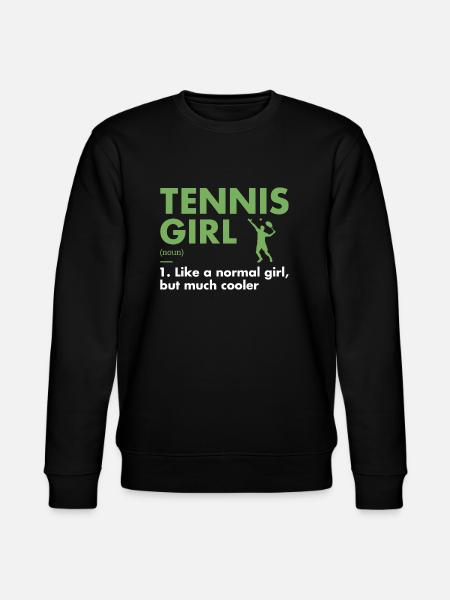 Sport Girl Definition Tennis - Stanley/Stella CHANGER Unisex Organic Sweatshirt - black