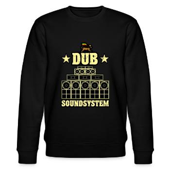 Dub Soundsystem - Stanley/Stella Unisex Bio-Sweatshirt CHANGER  - Schwarz - Vorne - Nik (191cm) & Marisol (170cm)
