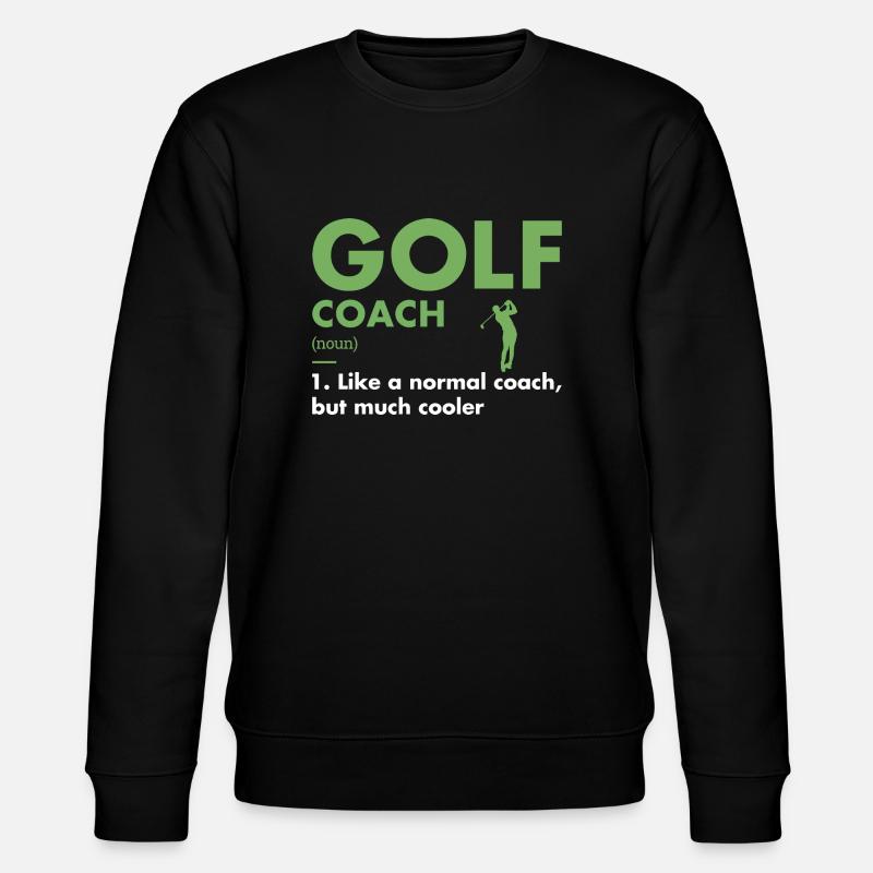 Sport Coach Definition Golf - Stanley/Stella Unisex Bio-Sweatshirt CHANGER  - Schwarz