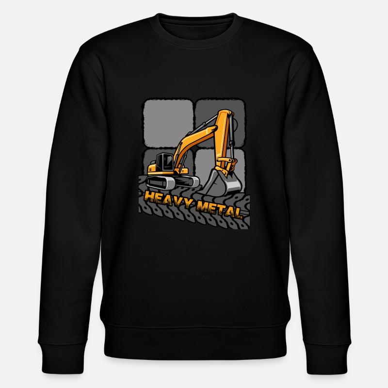 Bagger Baggerführer "Digger" Baggerschaufel - Stanley/Stella Unisex Bio-Sweatshirt CHANGER  - Schwarz