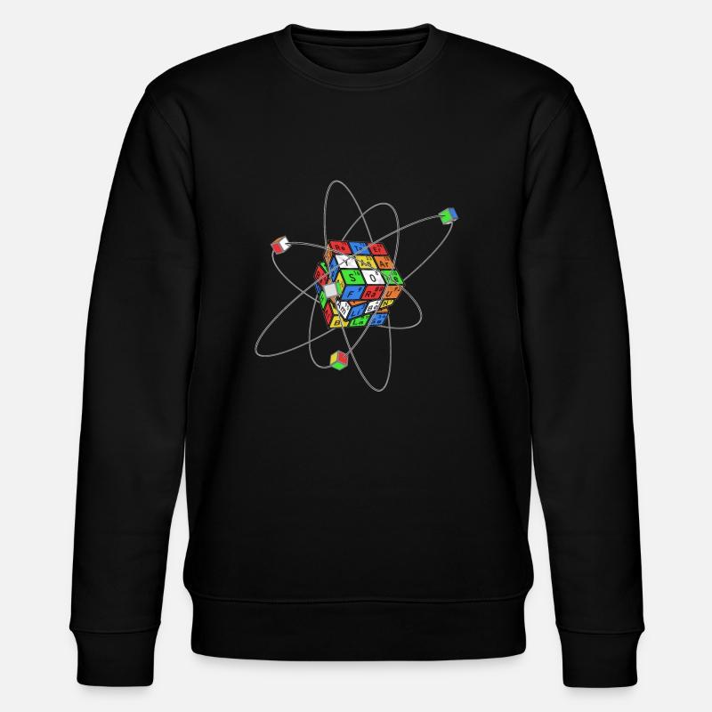 Elementarwürfel - Stanley/Stella Unisex Bio-Sweatshirt CHANGER  - Schwarz