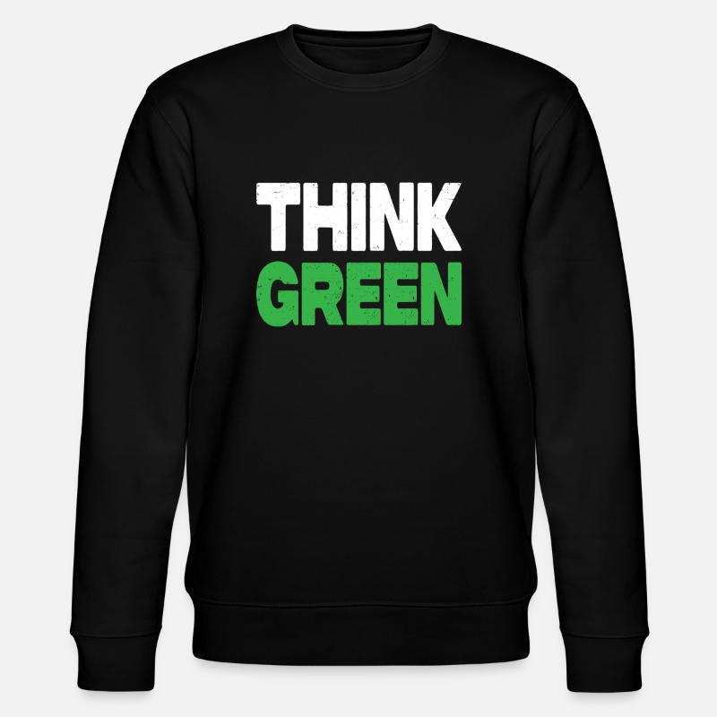 Think Green - Stanley/Stella Unisex Bio-Sweatshirt CHANGER  - Schwarz