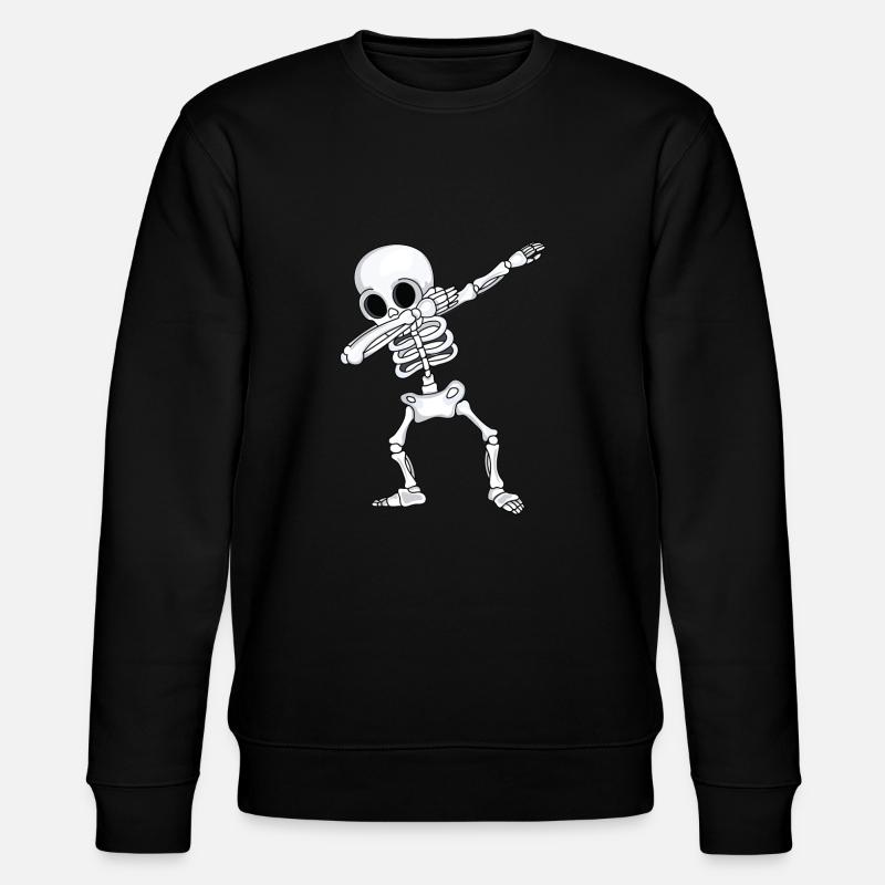 Dabbing Skelett - Stanley/Stella Unisex Bio-Sweatshirt CHANGER  - Schwarz