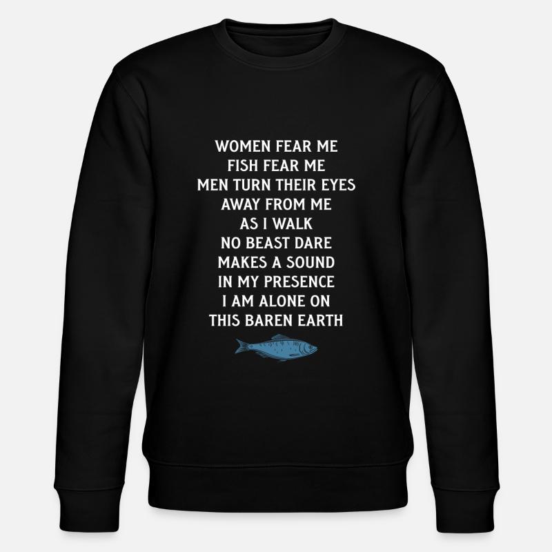 Pêcher Pêcheur Canne à pêche - Sweat bio CHANGER Stanley/Stella Unisexe - noir