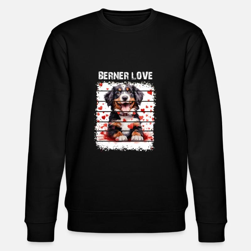 Berner Sennenhund - Stanley/Stella Unisex Bio-Sweatshirt CHANGER  - Schwarz