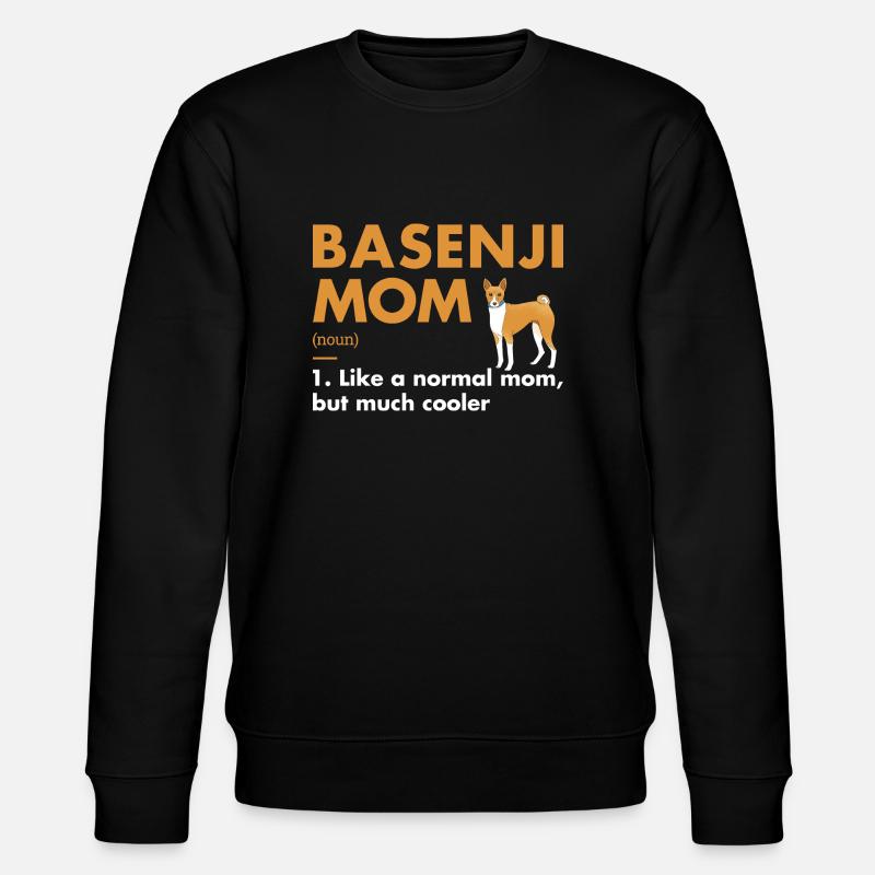 Chien Basenji Maman Définition - Sweat bio CHANGER Stanley/Stella Unisexe - noir