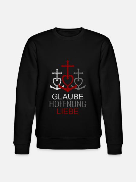 Glaube Hoffnung Liebe - Stanley/Stella Unisex Bio-Sweatshirt CHANGER - Schwarz