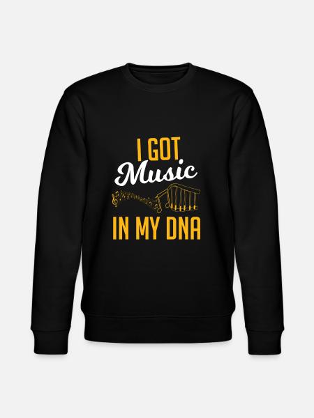 Music in the DNA - Stanley/Stella CHANGER Unisex Organic Sweatshirt - black