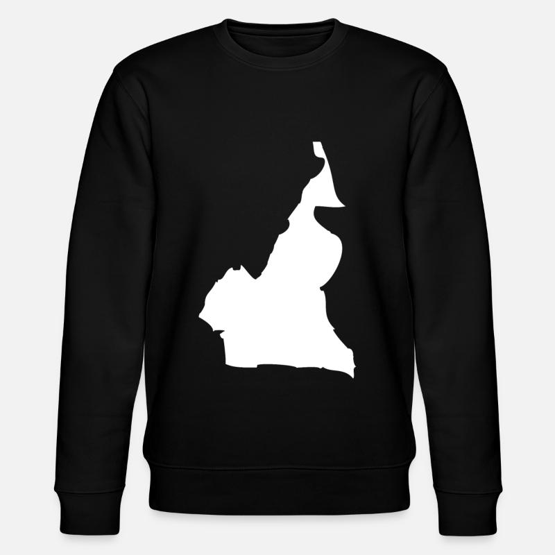 Cameroon map flag - Stanley/Stella CHANGER Unisex Organic Sweatshirt - black