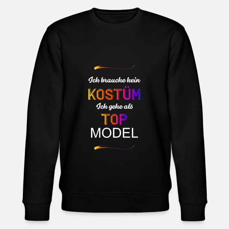 Topmodel - Stanley/Stella Unisex Bio-Sweatshirt CHANGER  - Schwarz
