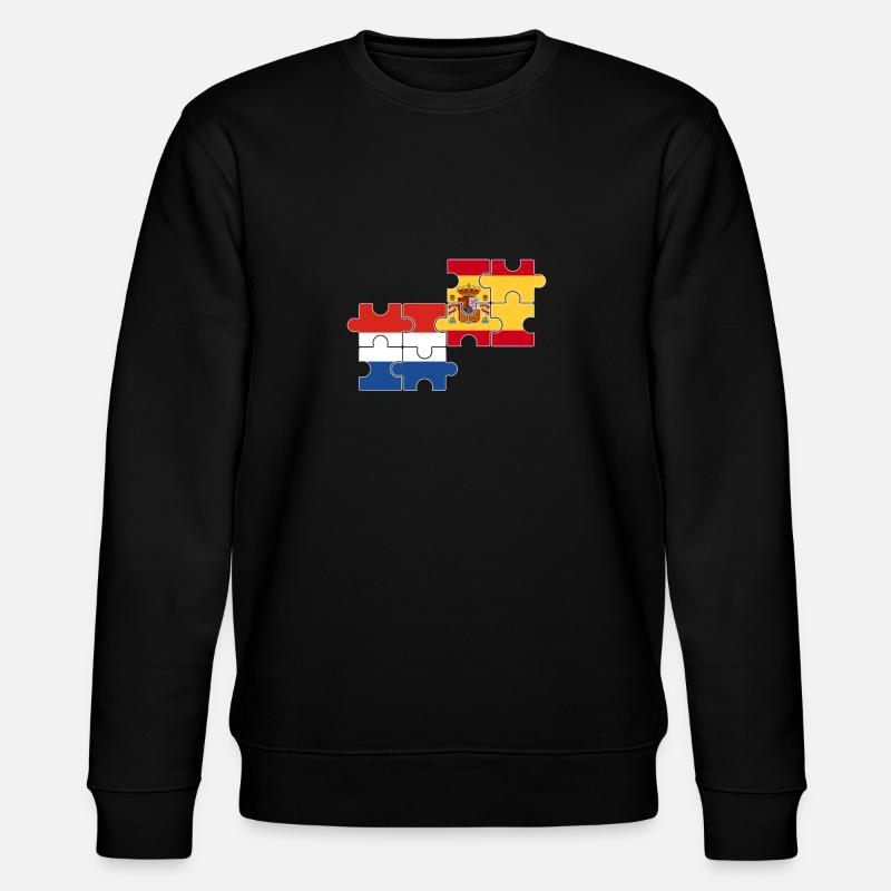 Pays-Bas Espagne Drapeau néerlandais - Sweat bio CHANGER Stanley/Stella Unisexe - noir