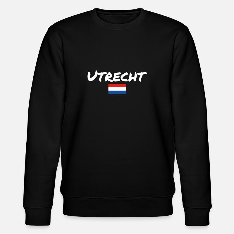 Utrecht Pays-Bas Drapeau néerlandais - Sweat bio CHANGER Stanley/Stella Unisexe - noir