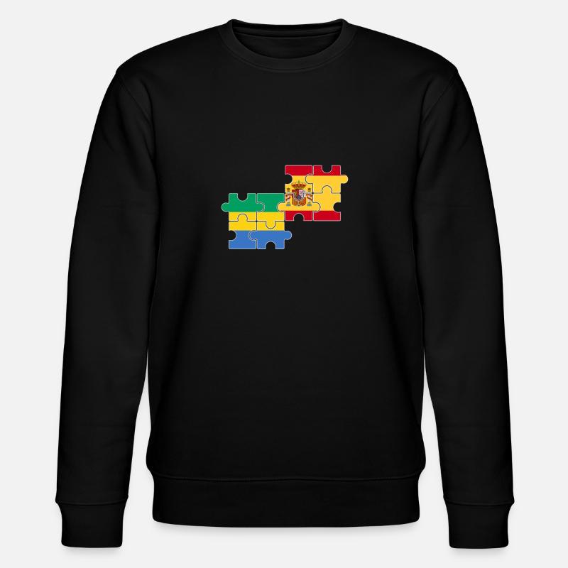 Gabon Espagne Drapeau Espagnol Gabonais - Sweat bio CHANGER Stanley/Stella Unisexe - noir