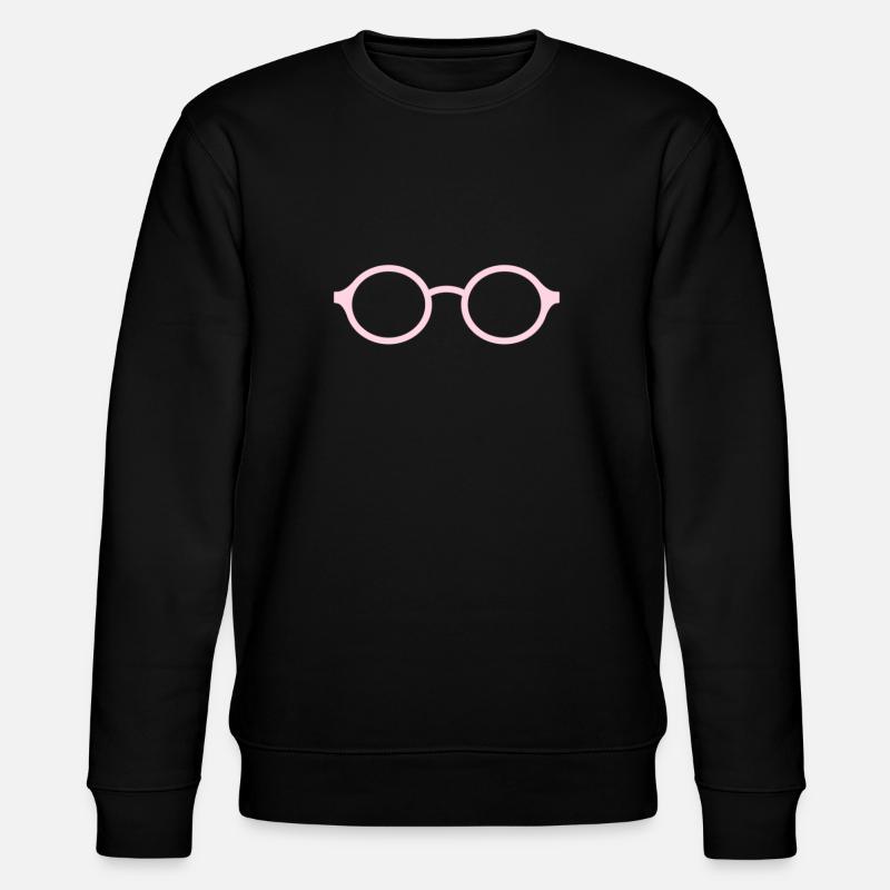pink glasses - Stanley/Stella CHANGER Unisex Organic Sweatshirt - black
