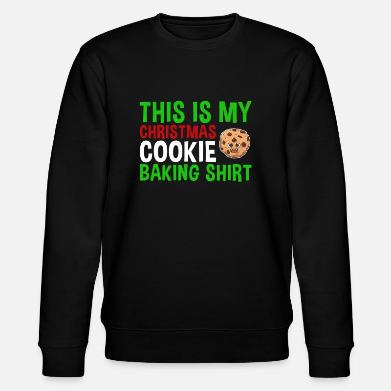 Baking Christmas Cookie Baking Cookies - Stanley/Stella CHANGER Unisex Organic Sweatshirt - black