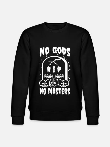 No Gods No Masters - Stanley/Stella CHANGER Unisex Organic Sweatshirt - black