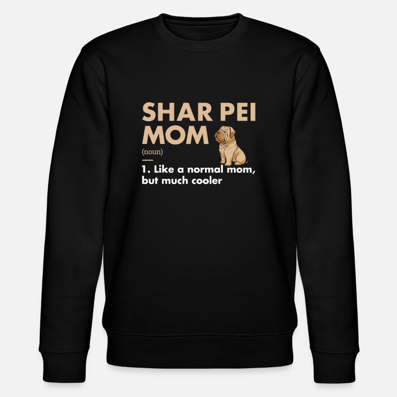 Shar Pei Mom Definition - Stanley/Stella CHANGER Unisex Organic Sweatshirt - black