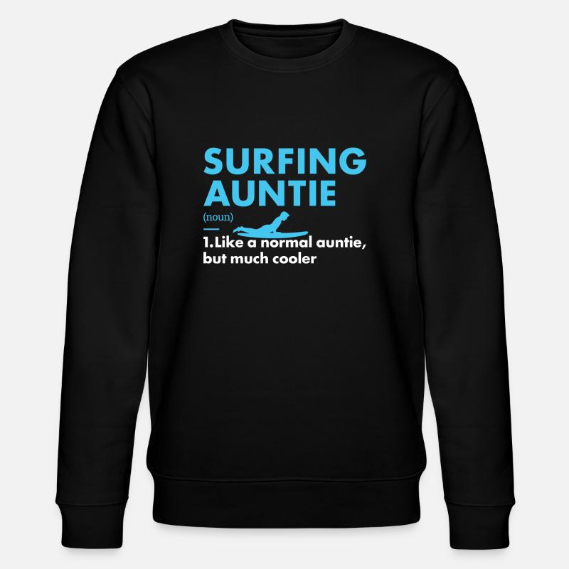 Sport Auntie Surf - Sweat bio CHANGER Stanley/Stella Unisexe - noir