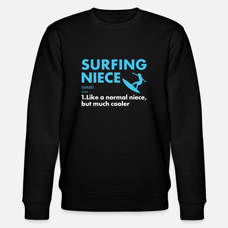Sport Nièce Surf - Sweat bio CHANGER Stanley/Stella Unisexe - noir