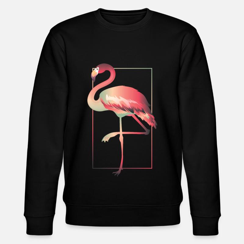 Flamingo - Stanley/Stella Unisex Bio-Sweatshirt CHANGER  - Schwarz