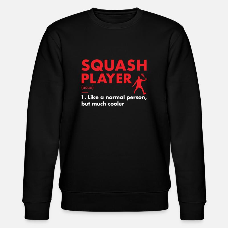 Sport Player Definition Squash - Stanley/Stella Unisex Bio-Sweatshirt CHANGER - Schwarz