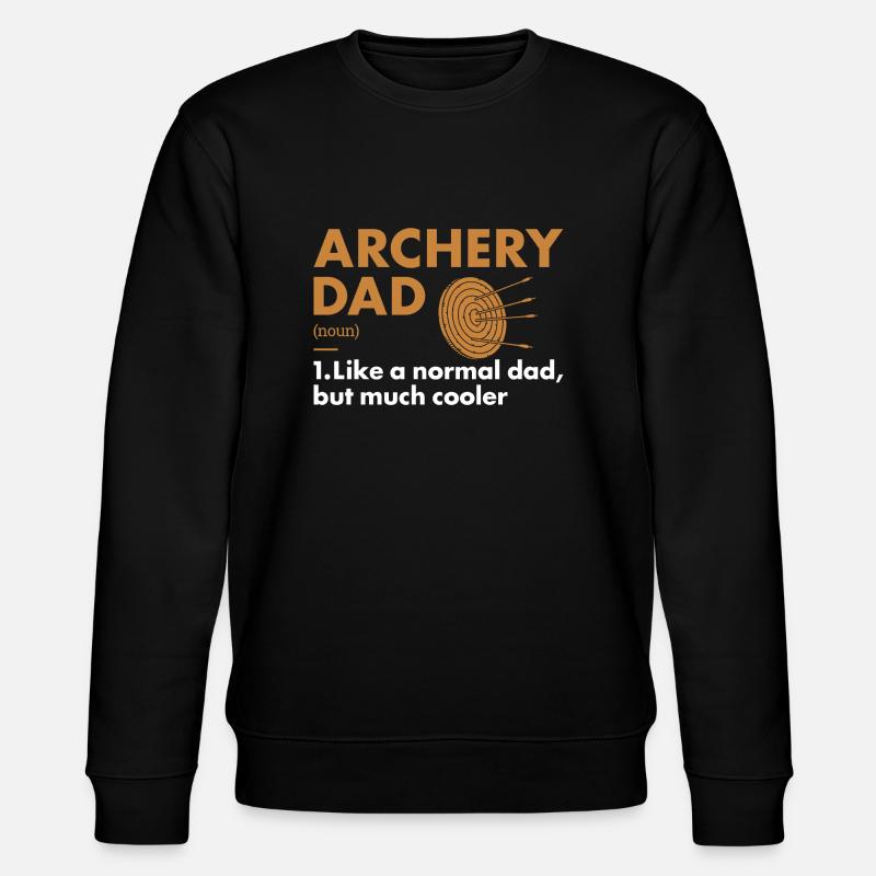 Sport Dad Archery - Stanley/Stella Unisex Bio-Sweatshirt CHANGER  - Schwarz