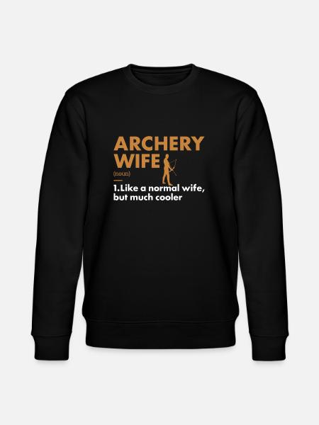 Sport Wife Archery - Stanley/Stella CHANGER Unisex Organic Sweatshirt - black