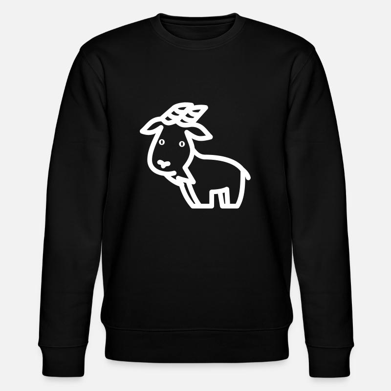 Ziege - Stanley/Stella Unisex Bio-Sweatshirt CHANGER  - Schwarz