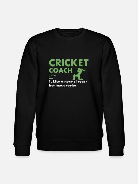 Sport Coach Definition Cricket - Stanley/Stella CHANGER Unisex Organic Sweatshirt - black
