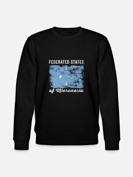 Federated States of Micronesia Flag - Stanley/Stella CHANGER Unisex Organic Sweatshirt - black