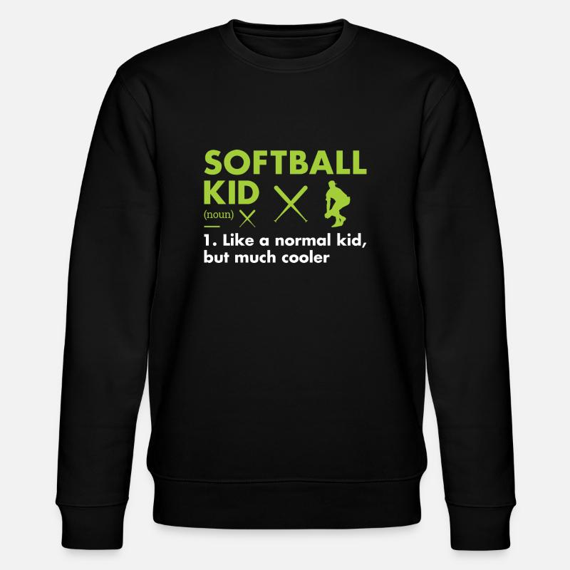 Sport Kid Definition Softball - Stanley/Stella Unisex Bio-Sweatshirt CHANGER  - Schwarz