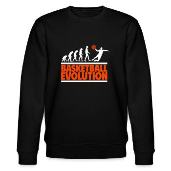 Évolution du basket-ball - Sweat bio CHANGER Stanley/Stella Unisexe - noir - Devant - Nik (191cm) & Marisol (170cm)