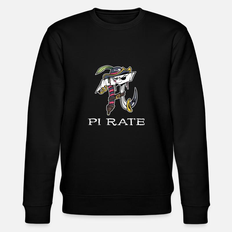 Math Pirate Pi - Sweat bio CHANGER Stanley/Stella Unisexe - noir
