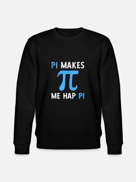 Math Pi gør mig hap pi - Stanley/Stella økologisk unisex-sweatshirt CHANGER - sort