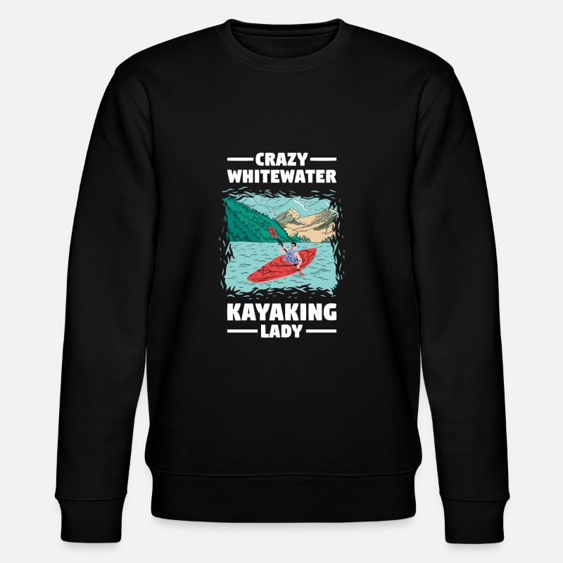 Crazy Whitewater Kayaking Lady - Sweat bio CHANGER Stanley/Stella Unisexe - noir
