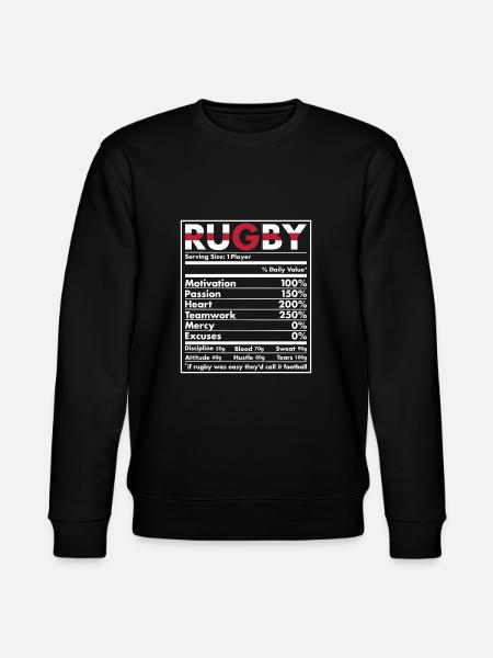 Nutrition England Rugby - Stanley/Stella CHANGER Unisex Organic Sweatshirt - black