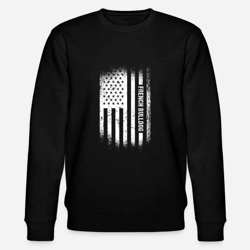Drapeau du bouledogue français - Sweat bio CHANGER Stanley/Stella Unisexe - noir