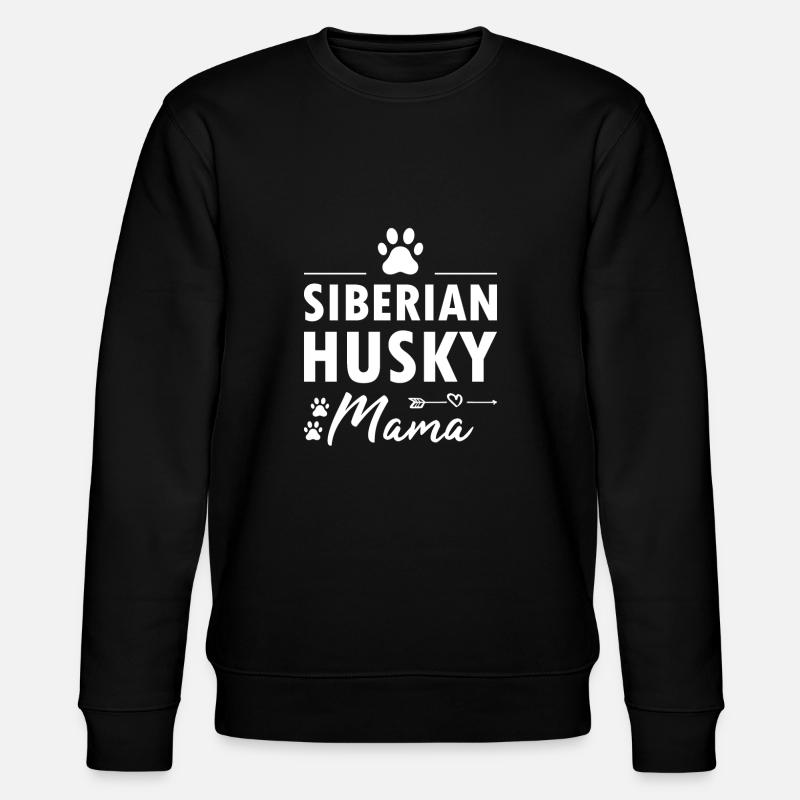 Siberian Husky Mama - Stanley/Stella Unisex Bio-Sweatshirt CHANGER  - Schwarz