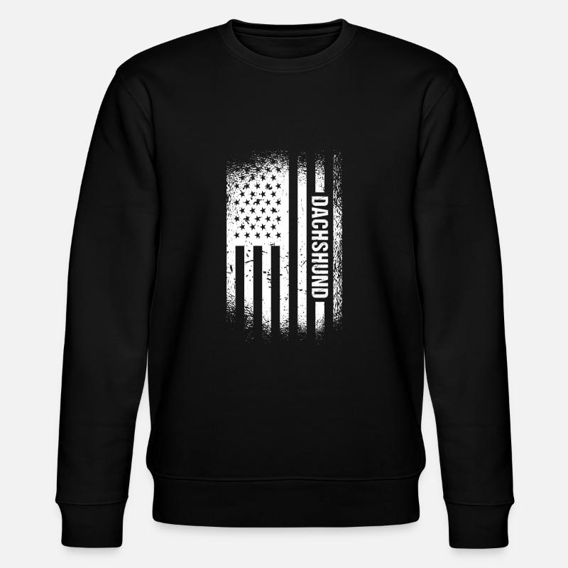 Drapeau du teckel américain - Sweat bio CHANGER Stanley/Stella Unisexe - noir