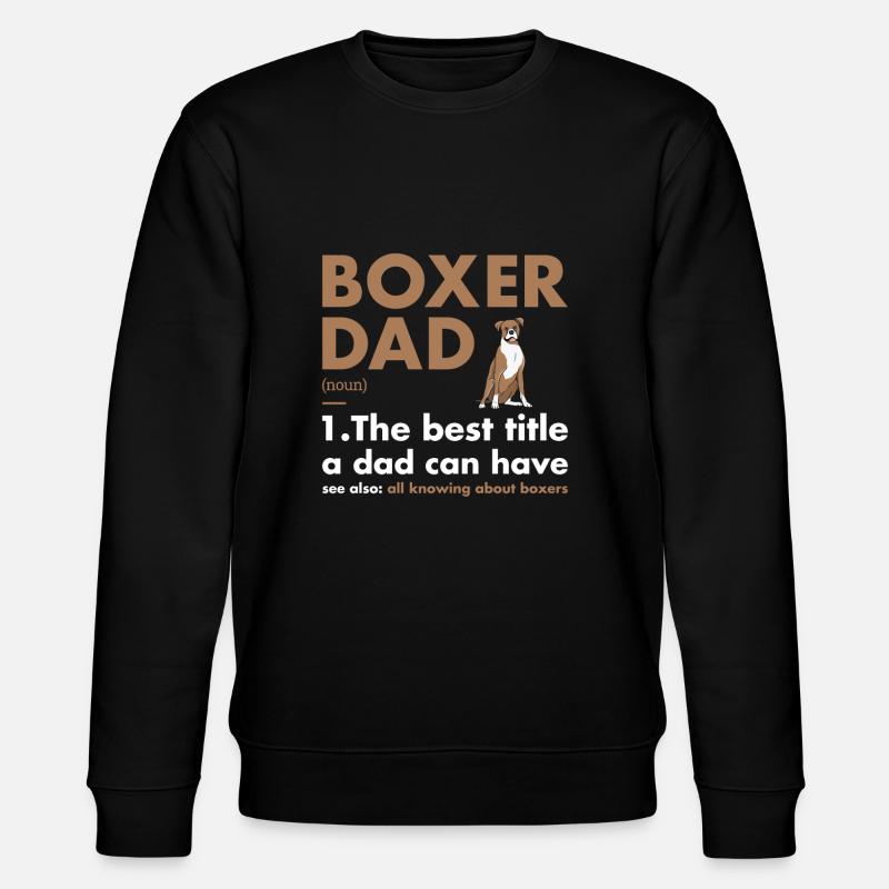 Boxer Dad Definition - Stanley/Stella Unisex Bio-Sweatshirt CHANGER  - Schwarz