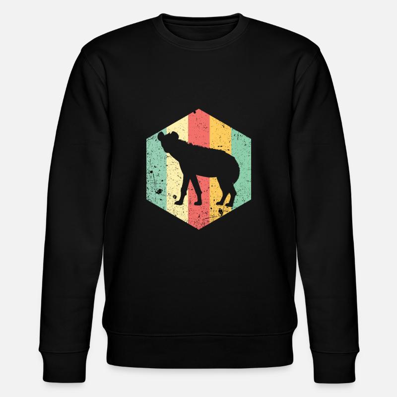 Hyäne - Stanley/Stella Unisex Bio-Sweatshirt CHANGER  - Schwarz