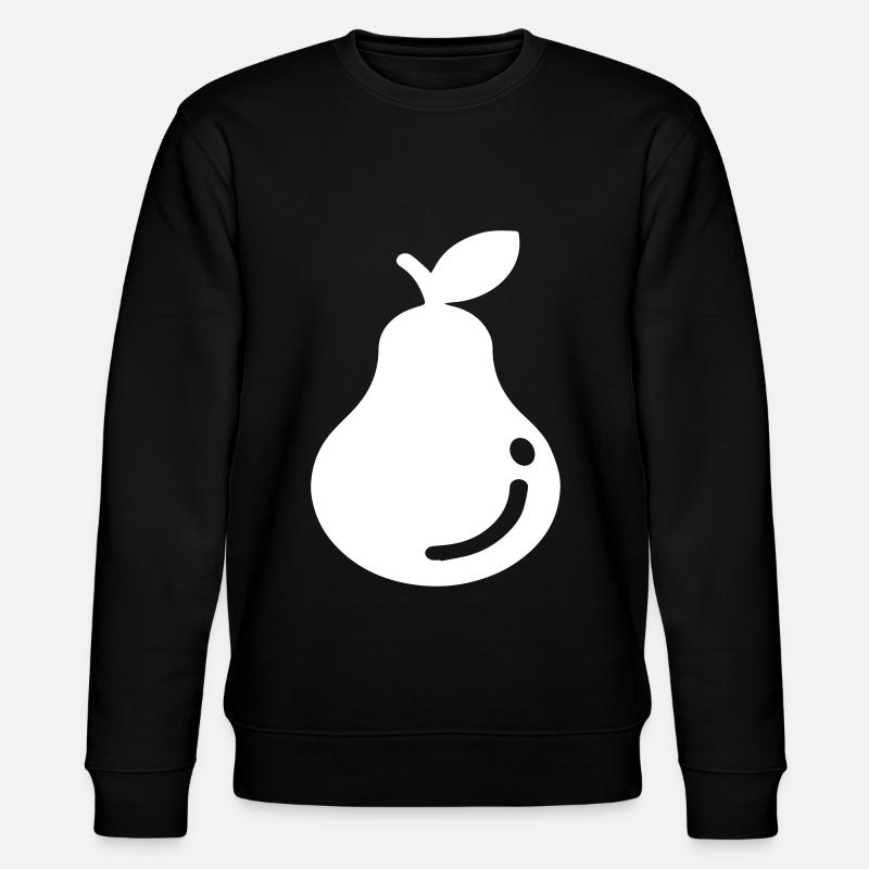 Birne Obst - Stanley/Stella Unisex Bio-Sweatshirt CHANGER  - Schwarz