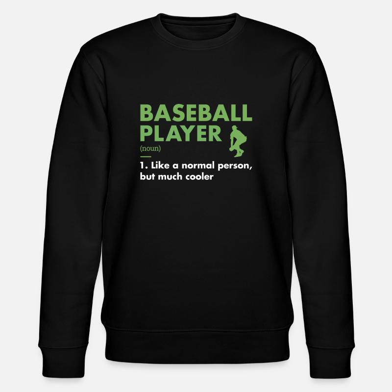 Sport Player Definition Baseball - Stanley/Stella CHANGER Unisex Organic Sweatshirt - black