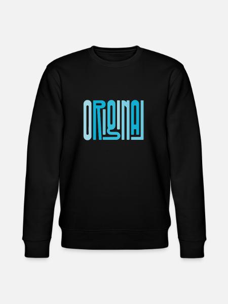Original blue - Stanley/Stella CHANGER Unisex Organic Sweatshirt - black